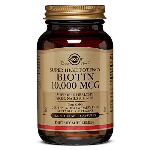 Biotina, de muy alta potencia, 10.000 mcg, 120 Caps Veggie - Solgar
