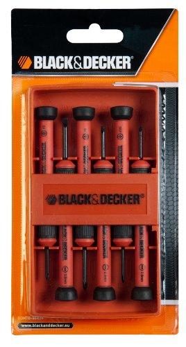 Black&Decker, BDHT0-66428, Juego de 6 Destornilladores de Precición