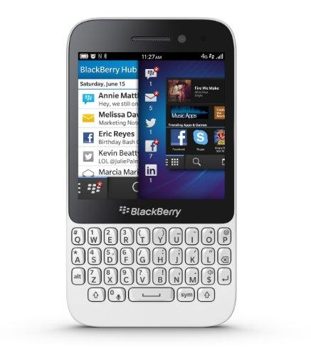 BlackBerry Q5 - Móvil libre (pantalla de 3.1", cámara 5 Mp, 8 GB de capacidad, 2 GB de RAM, BlackBerry OS 10), teclado QWERTY, color blanco