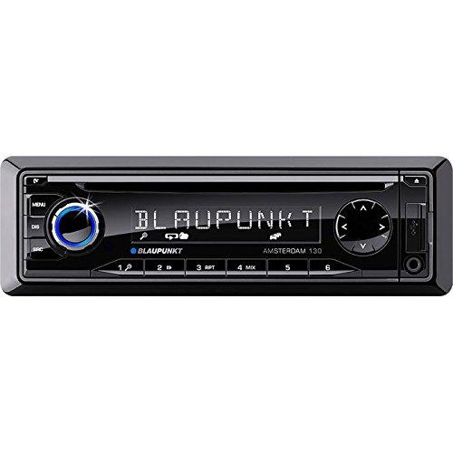 Blaupunkt Amsterdam 130 Negro receptor multimedia para coche - Radio para coche (Negro, 1 DIN, 4.0 canales, 50 W, CD-R,CD-RW, 12h/24h)