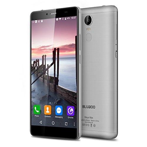 Bluboo Maya Max - Smartphone Móvil Libre 4G Android 6.0 (6.0" HD Pantalla, Dual Sim, Octa Core, 32Gb Rom, 3Gb Ram, 13.0+5.0 Mp Cámara, WIFI, GPS, OTA, Gesto Inteligente) (Gris)