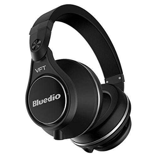 Bluedio U Plus (UFO) Pro Auriculares inalámbricos Bluetooth Extra Bass Cascos de Diadema PPS12 (Negro)