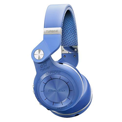 Bluedio Turbine 2 Shooting Brake T2SLCA001 -  Auriculares inalámbricos Bluetooth con micrófono plegable, color azul