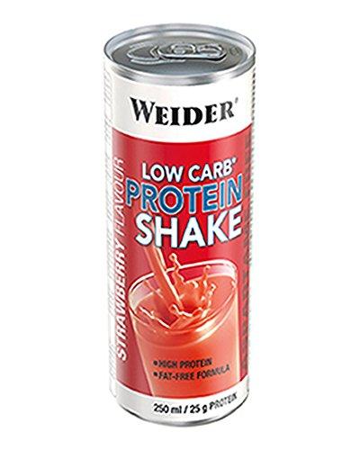 Weider Low Carb Protein Shake Bebida de Proteínas Fresa - 250 gr