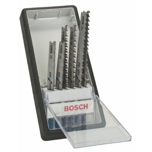 Bosch 2 607 010 531 - Juego de 6 hojas de sierra de calar Robust Line Progressor, vástago en T - T 123 X; T 234 X; T 345 XF (pack de 2; 2; 2)