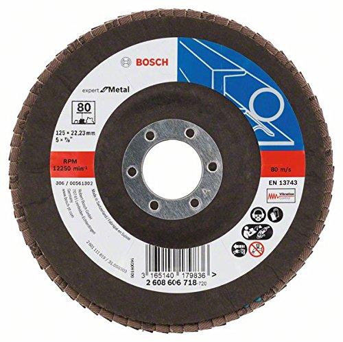 Bosch 2 608 606 718 - Disco de láminas - 125 mm, 22,23 mm, 80 (pack de 1)