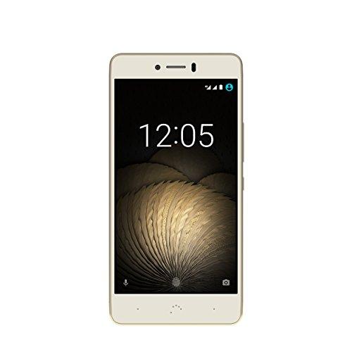 BQ Aquaris U Plus - Smartphone de 5'' (4G, WiFi, Bluetooth 4.2, Qualcomm Snapdragon 430 Octa Core, 16 GB de Memoria Interna, 2 GB de RAM, cámara de 16 MP, Android 6.0.1 Marshmallow) Blanco y Dorado