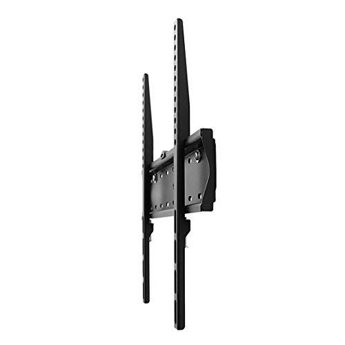 Brateck - Soporte de pared para monitor de televisión plano (distancia a la pared de 3,4 cm, incluye accesorios Fischer, estándar VESA 200x200, 200x300, 300x300, 400x300 y 400x400, 42-65"), color negro
