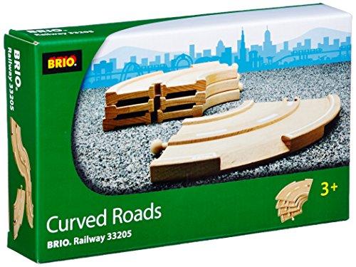 Brio 33205 - Carretera curva de madera para coches de juguete [importado de Alemania]