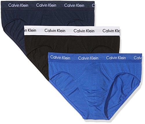 Calvin Klein 3P Hip Brief, Calzoncillos para Hombre (3 unidades)