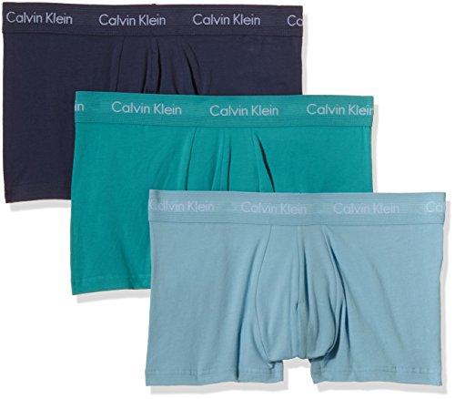 Calvin Klein Cotton Stretch Low Rise Trunk, Bóxers para Hombre, Paquete de 3