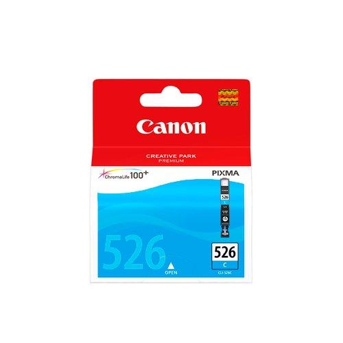 Canon CLI-526 C Cartucho de tinta original Cian para Impresora de Inyeccion de tinta Pixma MX715-MX885-MX895-MG5150-MG5250-MG5350-MG6150-MG6250-MG8150-MG8250-iP4850-iP4950-iX6550