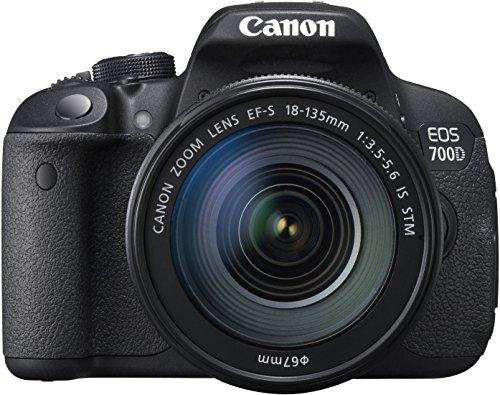 Canon EOS 700D - Cámara réflex digital de 18.0 Mp (pantalla de 3.0", objetivo(s) 18.0-135.0mm f/216, estabilizador de imagen [Importado]
