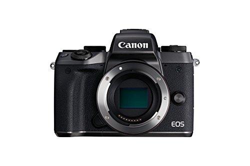 Canon EOS M5 - Cámara Evil de 24.2 MP (Pantalla táctil de 3.2'', DIGIC, NFC, Dual Pixel CMOS, Hybrid Auto, HDR, Bluetooth, ISO, EF Lenses, Remote Shooting, Manual Movie, Full HD, WiFi) Negro