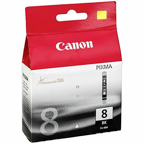 Canon CLI-8 Cartucho de tinta original Negro para Impresora de Inyeccion de tinta Pixma MX850-MP500-MP530-MP600-MP600R-MP610-MP800-MP800R-MP810-MP830-iP4200-iP4200x-iP4300-iP4500-iP4500x-iP5200-iP5200R-iP5300-iP6600D-iP6700D-PRO9000-PRO9000MarkII