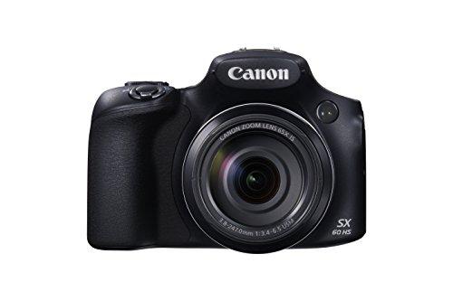 Canon PowerShot SX60 HS - Cámara compacta de 16.8 Mp (pantalla de 3", zoom óptico 65x, estabilizador, vídeo Full HD), negro