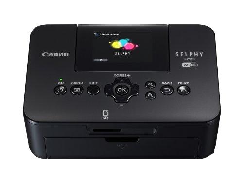 Canon SELPHY CP910 - Impresora fotográfica portátil (Pantalla LCD de 6,8 cm (2,7"), 300 x 300 PPP, WLAN, USB) Negro