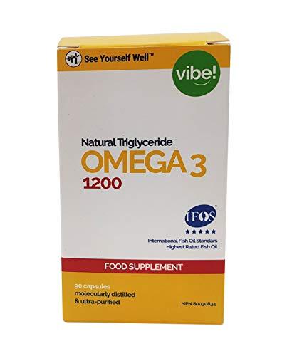 Omega 3 SYW. (90 Cápsulas de 1000 mg). Certificado IFOS. Forma Triglicérido. Altamente concentrado: 400 mg de EPA y 200 mg de DHA. De grado farmacéutico, ultra-refinado y molecularmente destilado.