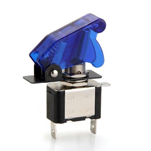 CARCHET® Interruptor ON/OFF Metal LED Tapón Lámpara luz Color Azul DC 12V para Coche