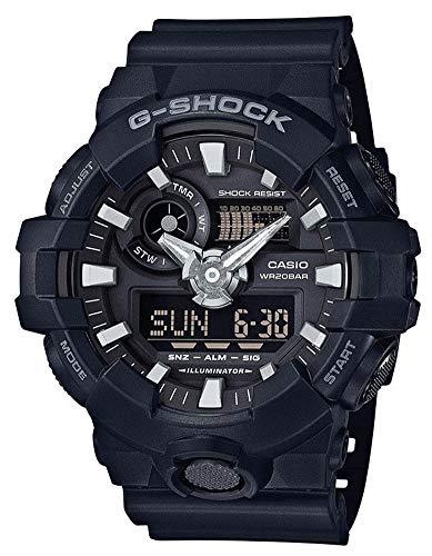 Casio G-SHOCK Reloj Analógico-Digital, 20 BAR, Negro, para Hombre, GA-700-1BER