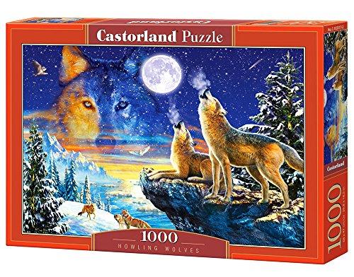 Castorland Howling Wolves 1000 pcs Puzzle - Rompecabezas (Puzzle Rompecabezas, Fauna, Niños y Adultos, Lobo, Niño/niña, 9 año(s))