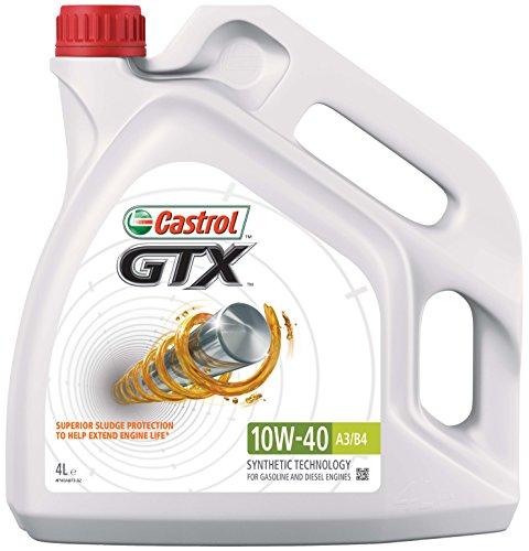 Castrol GTX Aceite de Motores 10W-40 A3/B4 4L (Sello inglés)