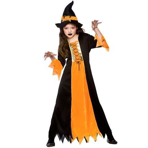 (M) Cauldron Witch Girls Witch Costumes Kids Witches Halloween Trick Treat Fancy Dress Up Outfits by Wicked Wicked