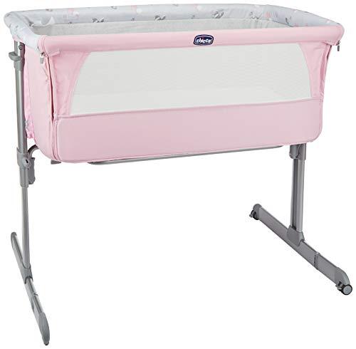 Chicco Next2me - Cuna de colecho con anclaje a cama y 6 alturas, colección 2017, color rosa
