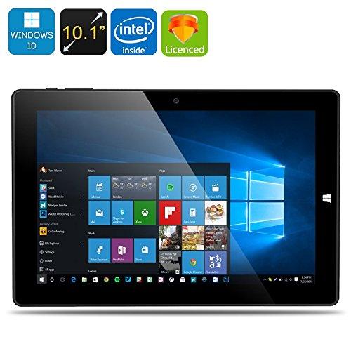 Chuwi Hi10 - 10.1" Tablet PC Windows 10, HDMI (Pantalla IPS, Ram 4GB Rom 64GB, Quad-Core, 1920x1200P, Intel Cherry Trail Z8300, Dual Cámara de 2.0MP), Negro