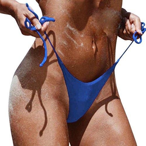 CICIYONER Bikini brasileño descarado Lado Inferior Corbata Tanga baño bañador
