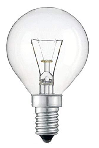10 x 40 W Classic Mini globos claro circular bombillas, SES E14 pequeño tornillo, pelota de Golf lámparas incandescentes, 390 lm, Mains 240 V