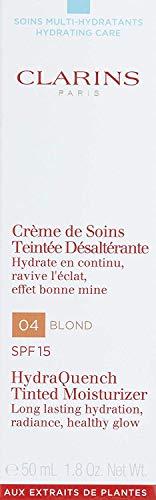 Clarins Hydra Quench, Crema Hidratante Teñida, FPS 15, 04 Blond - 50 ml