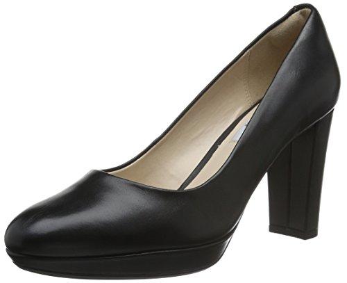 Clarks Kendra Sienna, Zapatos de Tacón para Mujer, Negro (Black Leather), 39 EU