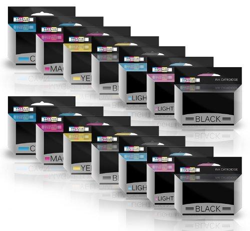 Prestige Cartridge Compatible T2438 (24XL) Cartuchos de Tinta para Epson Expression Photo XP-55, XP-750, XP-760, XP-850, XP-860, XP-950 Impresoras - T2431-6 Dos Juegos MÁS Dos Negros