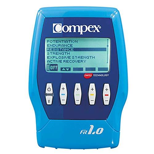 Compex Fit 1.0 Electroestimulador, Unisex, Azul, 0