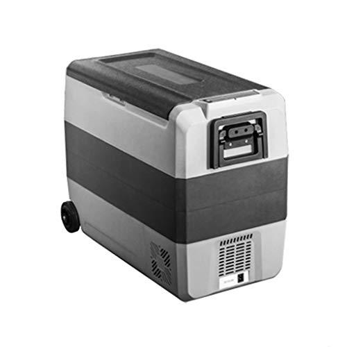 Lxn Compresor portátil para automóvil y Uso en el hogar Nevera con Ruedas y asa, Mini congelador para manejo, Viajes, Pesca, Uso en Exteriores y en el hogar - 12V / 24V (DC) y 110V-220V (AC)
