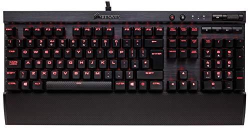 Corsair K70 LUX - Teclado mecánico Gaming, retroiluminación LED roja, Cherry MX Marrón (Táctil y silencioso) - [QWERTY Español]
