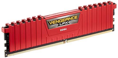 Corsair Vengeance LPX - Módulo de Memoria XMP 2.0 de Alto Rendimiento de 8 GB (2 x 4 GB, DDR4, 2133 MHz, C13) Color Rojo