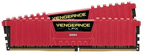 Corsair Vengeance LPX - Módulo de Memoria XMP 2.0 de Alto Rendimiento de 16 GB (2 x 8 GB, DDR4, 3000 MHz, C15) Color Rojo
