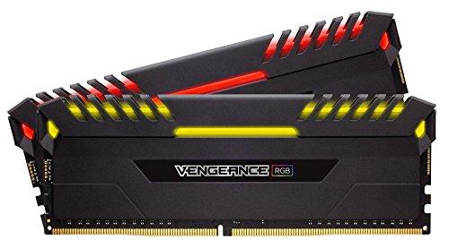 Corsair Vengeance RGB - Kit de memoria Entusiasta de 32 GB (2 x 16 GB, DDR4, 3200 MHz, C16, XMP 2.0) negro