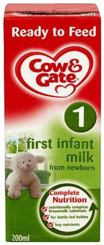 Cow and Gate Ready To Feed First Infant Milk from Newborn 200 ml (Pack of 15)