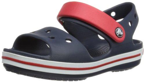 Crocs Crocband Sandal Kids, Sandalias Unisex Niños, Azul (Navy/Red), 28/29 EU