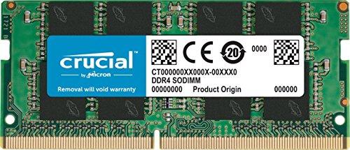 Crucial CT16G4SFD824A Memoria RAM de 16 GB (DDR4, 2400 MT/s, PC4-19200, Dual Rank x 8, SODIMM, 260-Pin)