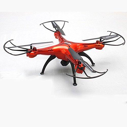 Syma X5SC-1 Drone Falcon / Cuadricópteros Teledirigido Quadcopter RC 3D 360 Grados 4CH 6 Axis 2.4GHz con 720P Cámara [ Función de Grabación Fotográfica Aérea ], Rojo