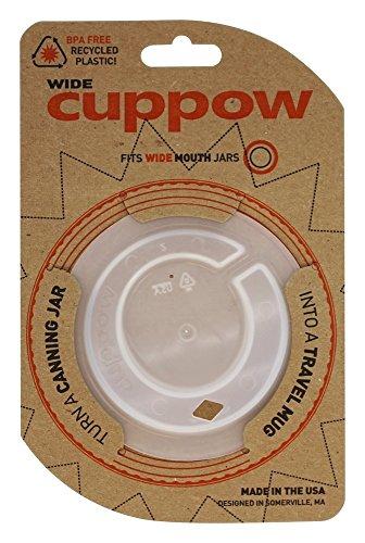 Cuppow Wide Mouth Mason Canning Jar Drinking Lid Clear