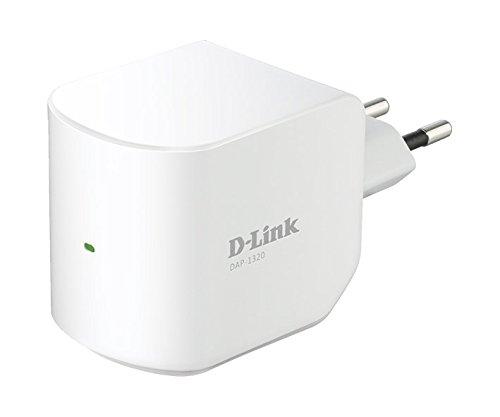 D-Link DAP-1320 - Repetidor Amplificador Extensor de Red WiFi N 300 (802.11n hasta 300 Mbps, Banda 2.4 GHz, WPA, WPA2, WPS, 2 Antenas internas), Color Blanco