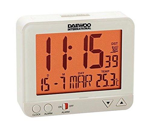 Daewoo DBF121 Reloj Despertador DCD-200, ELECTRÓNICOS, Color Blanco