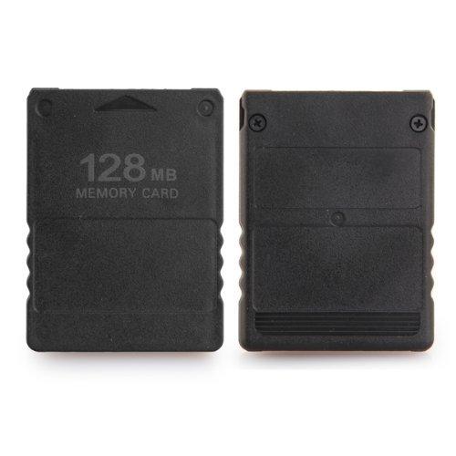 Dcolor 128 MB Tarjeta de Memoria para Sony Playstation 2 PS2 128 m, Color Negro