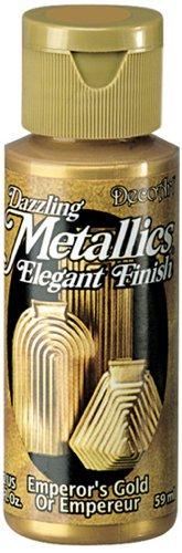 DecoArt Dazzling Metallics - Pintura acrílica con Efecto metálico (59 ml), Color Dorado