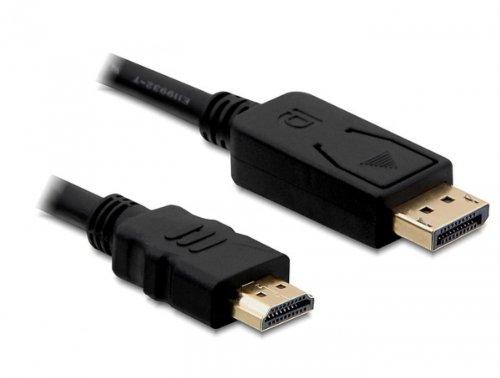 DeLOCK Displayport/HDMI, 1m Negro - Adaptadores de cable de vídeo (1m, 1 m, Displayport, HDMI, Negro, Macho/Macho)